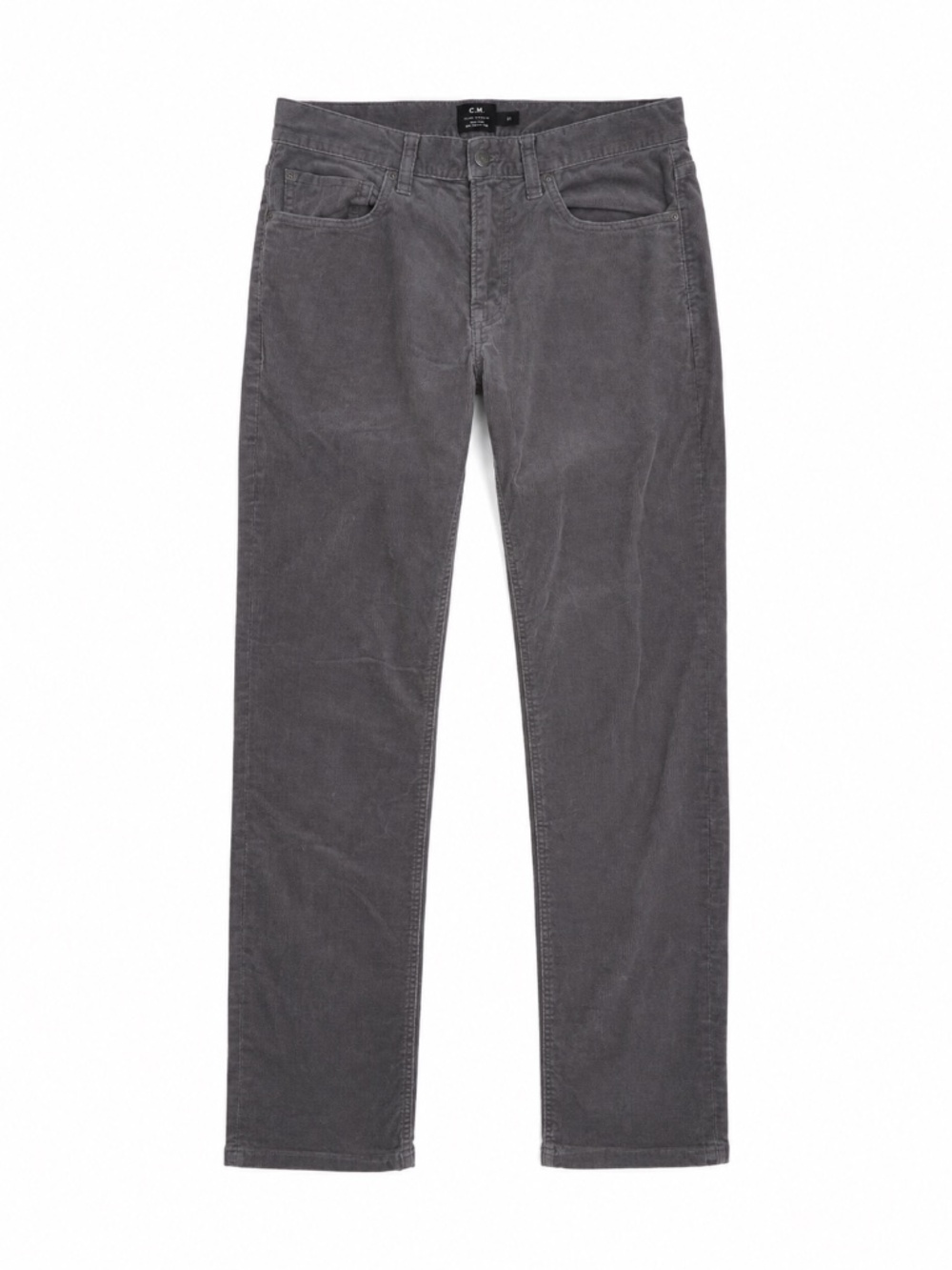 Club Monaco Men's Charcoal Gray Corduroy 5-Pocket Pants 31